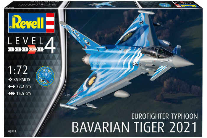 Plastic ModelKit letadlo 03818 - Eurofighter Typhoon "Bavarian Tiger 2021" (1:72)