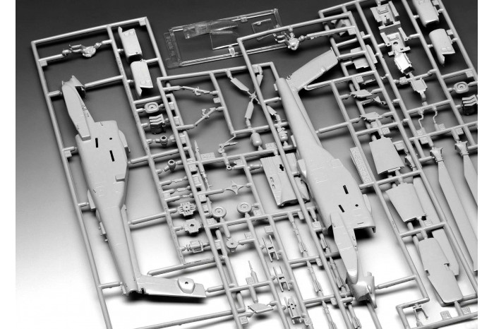 Plastic ModelKit vrtulník 03824 - AH-64A Apache (1:72)