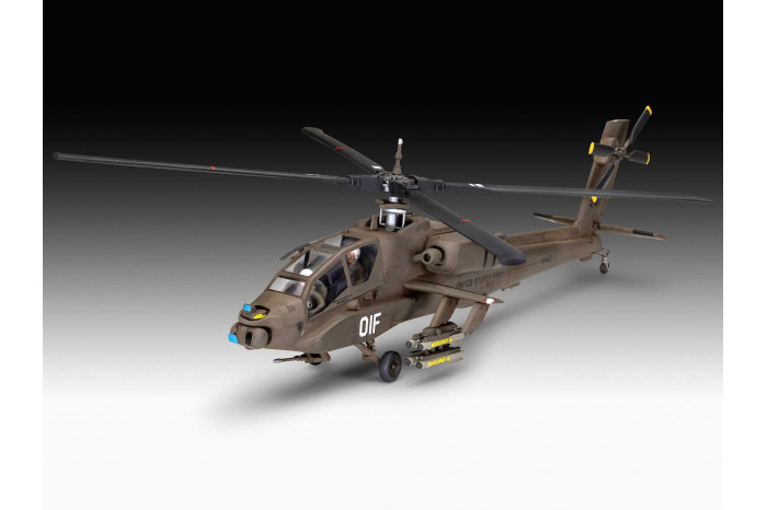 Plastic ModelKit vrtulník 03824 - AH-64A Apache (1:72)