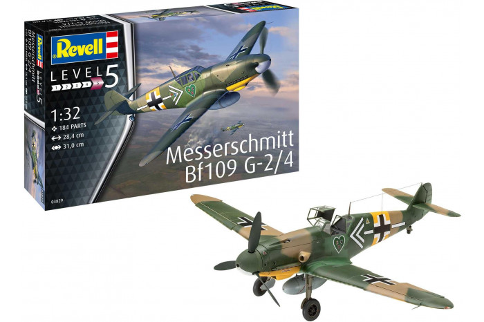 Plastic ModelKit letadlo 03829 - Messerschmitt Bf109G-2/4 (1:32)