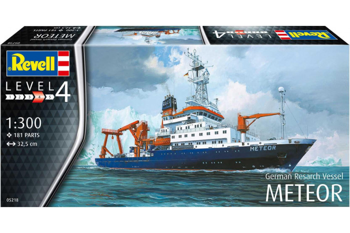 Plastic ModelKit loď 05218 - German Research Vessel Meteor (1:300)
