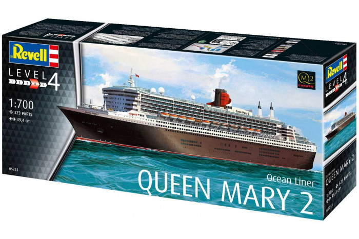 Plastic ModelKit loď 05231 - Queen Mary 2 (1:700)