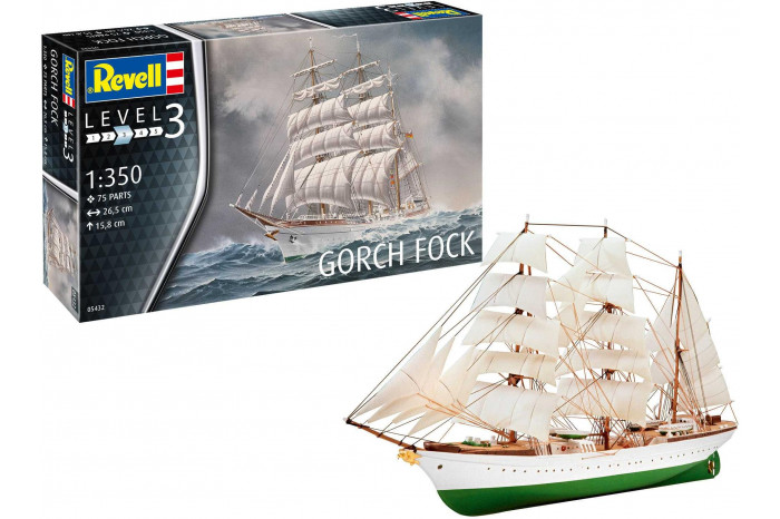 Plastic ModelKit loď 05432 - Gorch Fock (1:350)