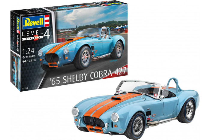 Plastic ModelKit auto 07708 - 65 Shelby Cobra 427 (1:24)