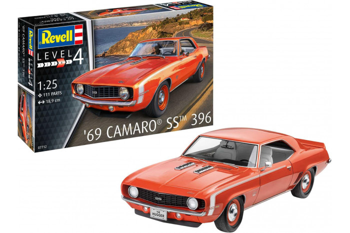 Plastic ModelKit auto 07712 - 69 Camaro SS (1:25)