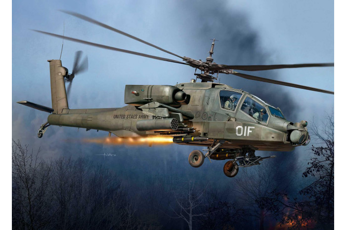 ModelSet vrtulník 63824 - AH-64A Apache (1:72)