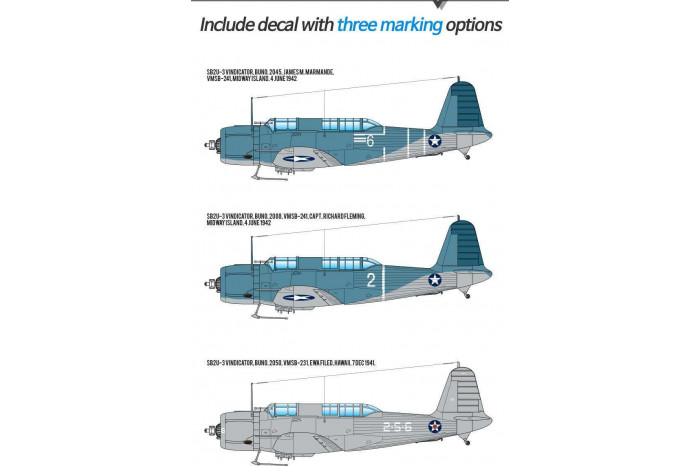 Model Kit letadlo 12350 - USN SB2U-3 "Battle of Midway" (1:48)