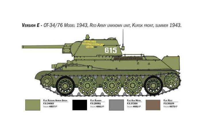 Model Kit tank 6570 - T-34/76 Mod. 43 (1:35)