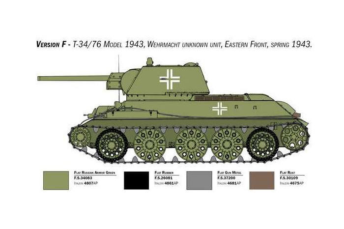 Model Kit tank 6570 - T-34/76 Mod. 43 (1:35)