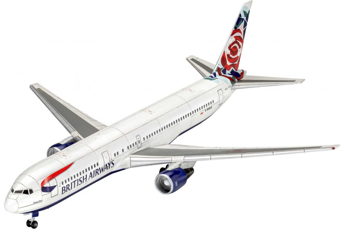 Plastic Modelkit letadlo 03862 - Boeing 767-300ER (British Airways Chelsea Rose) (1:144)