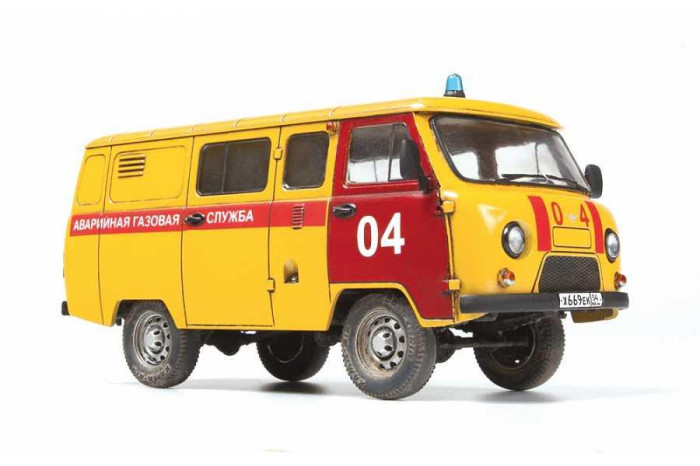 Model Kit auto 43003 – Emergency gas service UAZ "3909" (1:43)