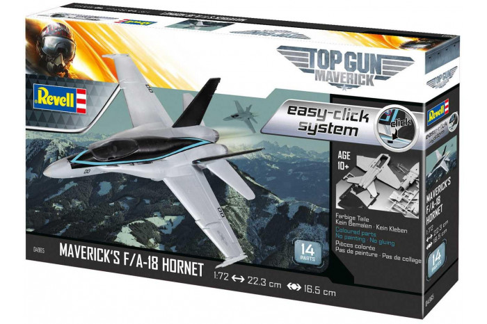 EasyClick ModelSet letadlo 64965 - Maverick's F/A-18 Hornet "Top Gun" (1:72)