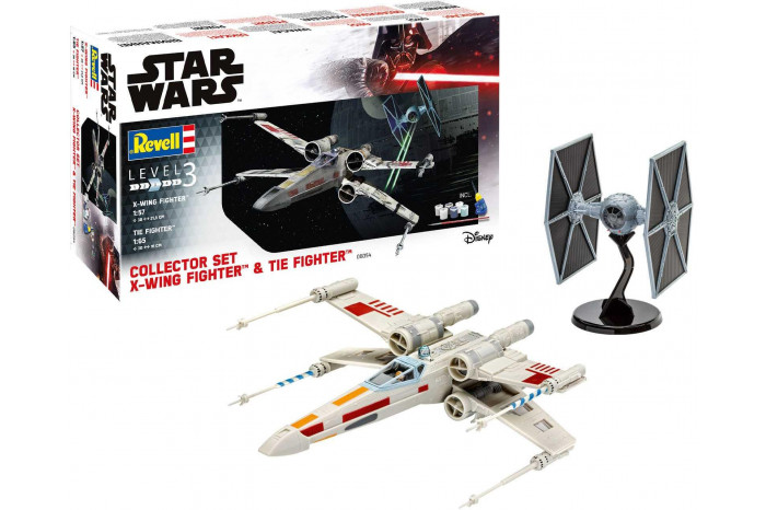 Gift-Set SW 06054 - X-Wing Fighter (1:57) + TIE Fighter (1:65)