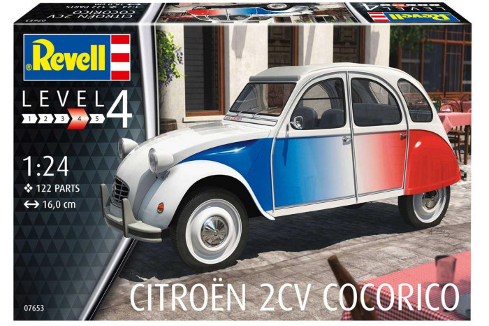 Plastic ModelKit auto 07653 - Citroen 2 CV "Cocorico" (1:24)