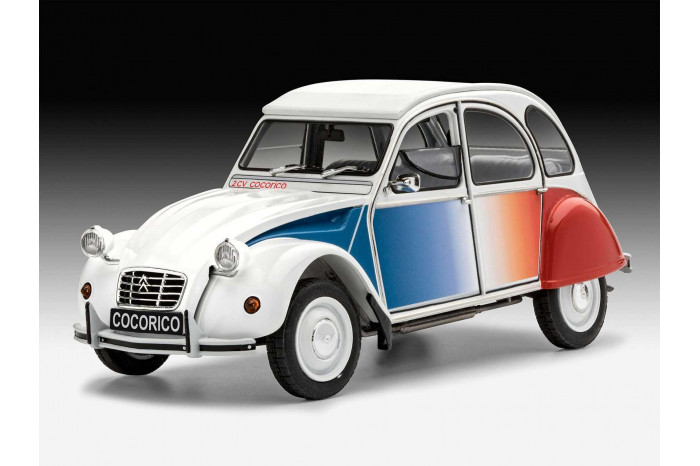 Plastic ModelKit auto 07653 - Citroen 2 CV "Cocorico" (1:24)