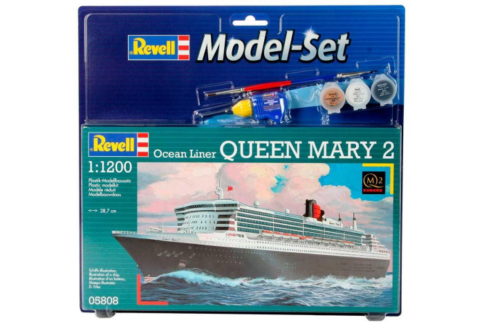 ModelSet loď 65808 - QUEEN MARY 2 (1:1200)