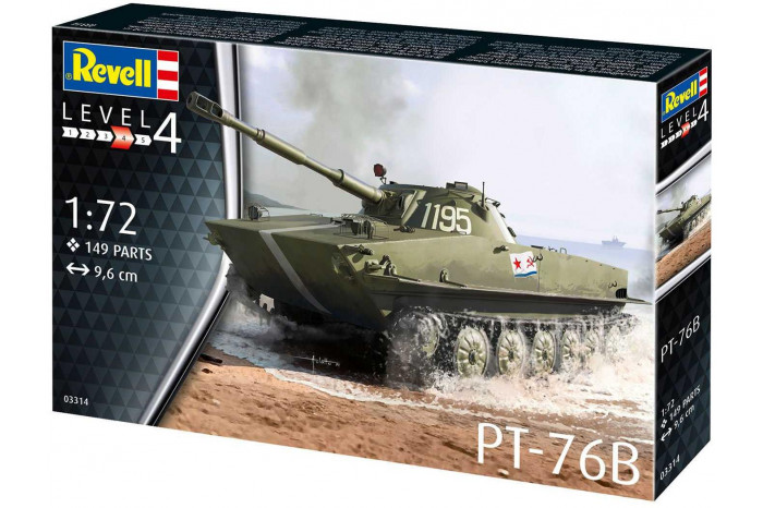 Plastic ModelKit tank 03314 - PT-76B (1:72)