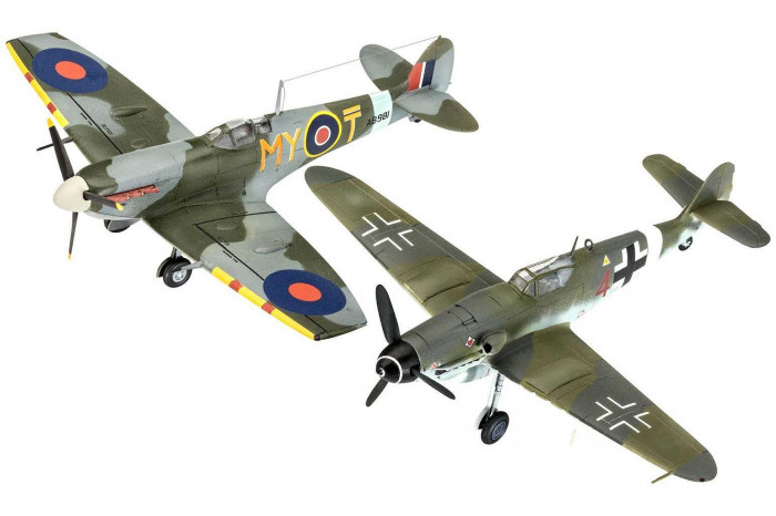 ModelSet letadla 63710 - Bf109G-10 & Spitfire Mk.V (1:72)