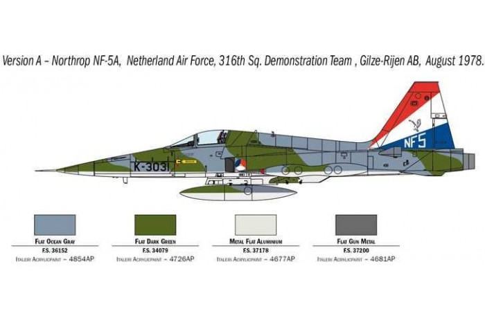 Model Kit letadlo 1441 - F-5A Freedom Fighter (1:72)