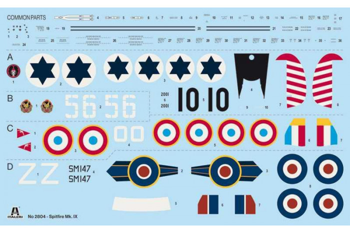 Model Kit letadlo 2804 - Spitfire MK.IX (1:48)