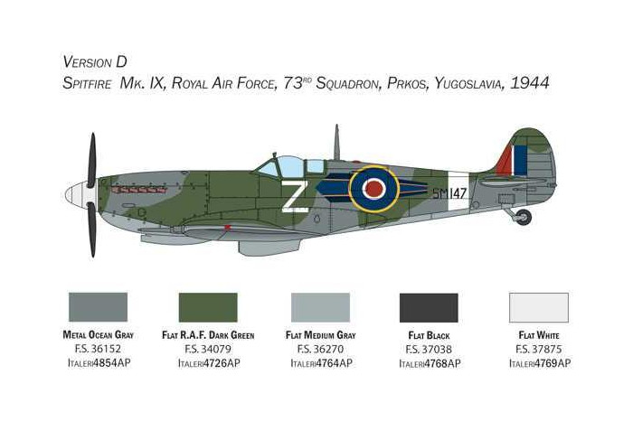 Model Kit letadlo 2804 - Spitfire MK.IX (1:48)