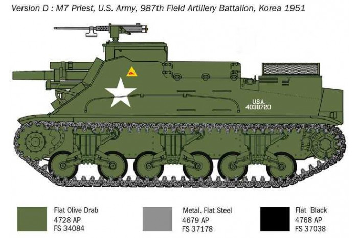 Model Kit tank 6580 - M7 Priest (1:35)