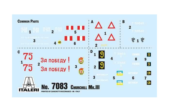 Model Kit tank 7083 - Churchill Mk. III (1:72)