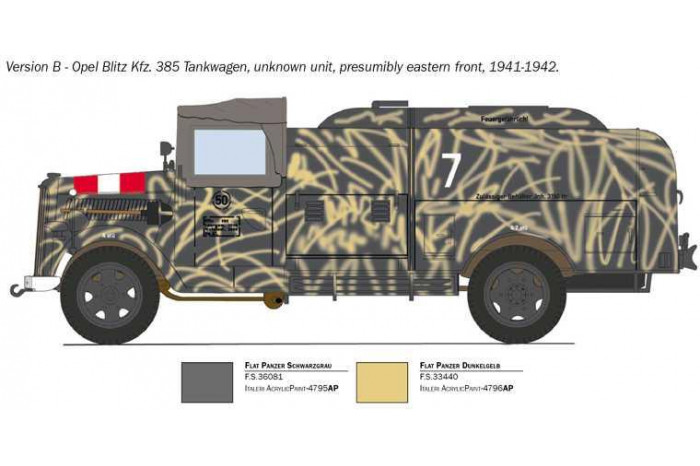 Model Kit military 2808 - Opel Blitz Tankwagen Kfz. 385 - Battle of Britain 80th Anniversary (1:48)