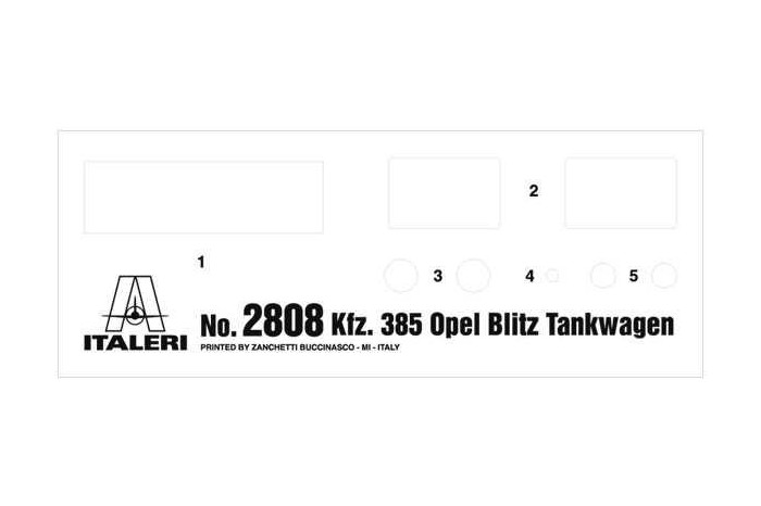 Model Kit military 2808 - Opel Blitz Tankwagen Kfz. 385 - Battle of Britain 80th Anniversary (1:48)