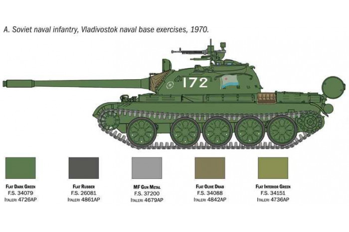 Model Kit tank 7081 - T-55 A (1:72)