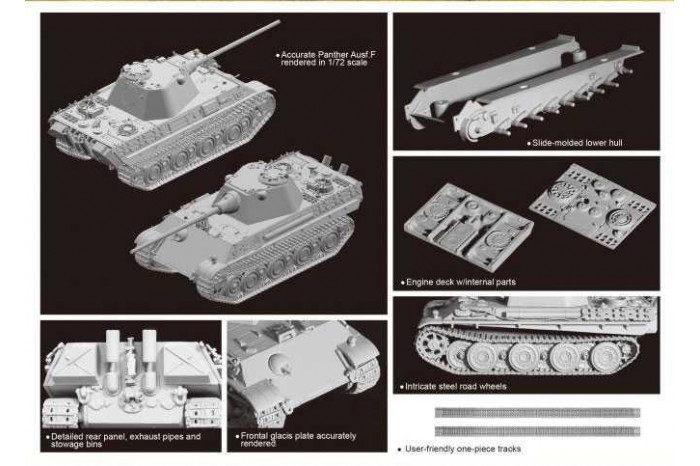 Model Kit tank 7647 - Sd.Kfz.171 Panther Ausf.F (1:72)