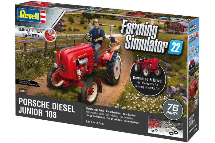 EasyClick traktor 07823 - Porsche Junior 108 (Farming Simulator Edition) (1:24)