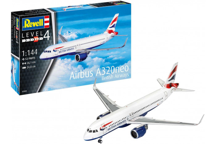 Plastic ModelKit letadlo 03840 - Airbus A320 neo British Airways (1:144)