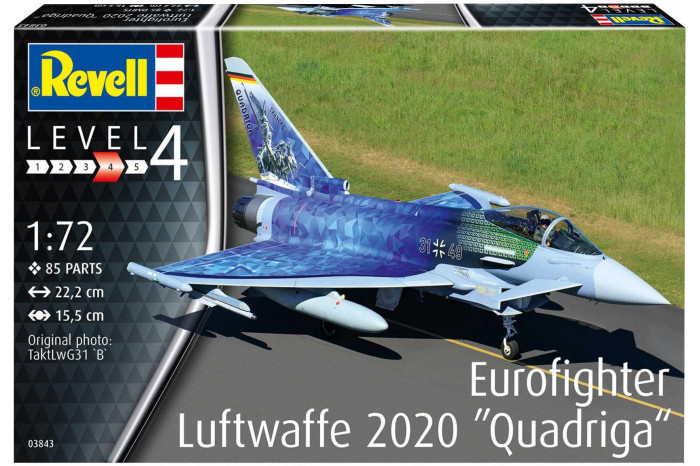 Plastic ModelKit letadlo 03843 - Eurofighter "Luftwaffe 2020 Quadriga" (1:72)