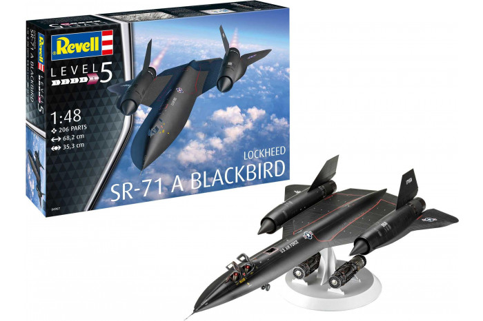 Plastic ModelKit letadlo 04967 - Lockheed SR-71 A Blackbird (1:48)