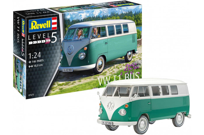 Plastic ModelKit auto 07675 - VW T1 Bus (1:24)