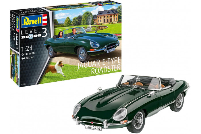 Plastic ModelKit auto 07687 - Jaguar E-Type Roadster (1:24)