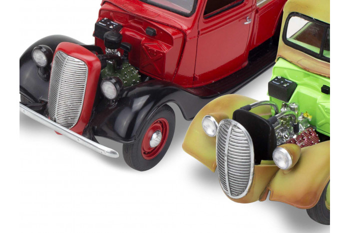 Plastic ModelKit MONOGRAM auto 4516 - 1937 Ford Pickup Street Rod with Surf Board (1:25)