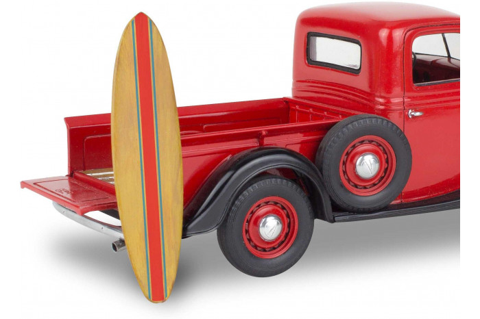 Plastic ModelKit MONOGRAM auto 4516 - 1937 Ford Pickup Street Rod with Surf Board (1:25)