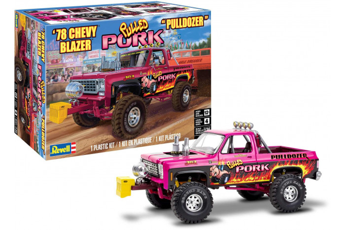 Plastic ModelKit MONOGRAM auto 4532 - 1978 Chevy Blazer Pulldozer (1:24)