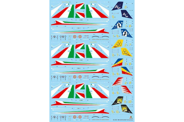 Model Kit letadlo 1461 - Macchi MB 339 P.A.N. 60th Anniversary Special Livery (1:72)