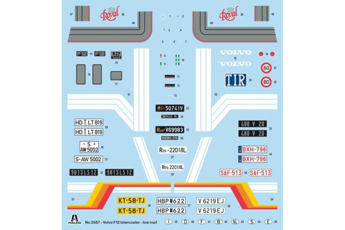 Model Kit truck 3957 - Volvo F-12 Intercooler (Low Roof) with accessories (1:24)