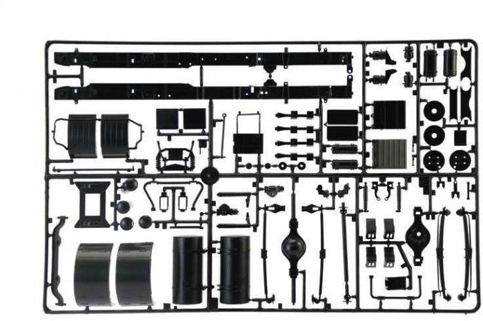 Model Kit truck 3957 - Volvo F-12 Intercooler (Low Roof) with accessories (1:24)