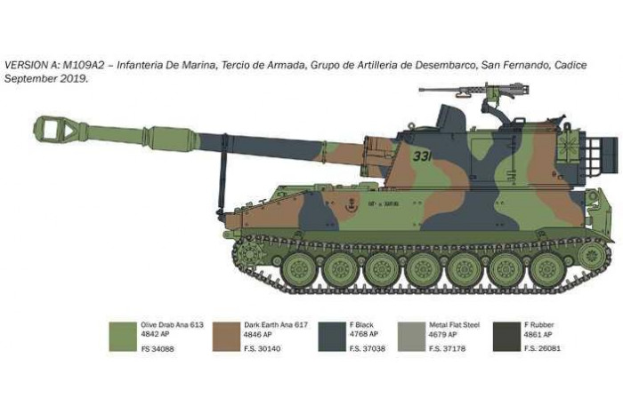 Model Kit tank 6589 - M109/A2-A3-G (1:35)