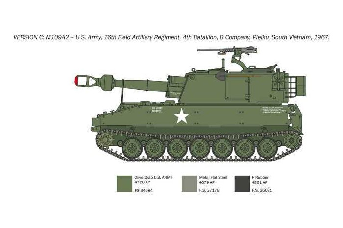 Model Kit tank 6589 - M109/A2-A3-G (1:35)