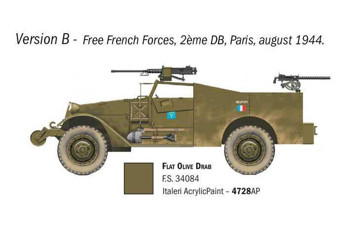Model Kit military 7063 - M3A1 Scout Car (1:72)