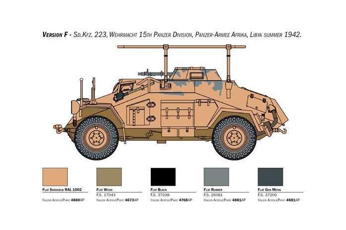 Model Kit military 15769 - Sd. Kfz. 222-223 (1:56)