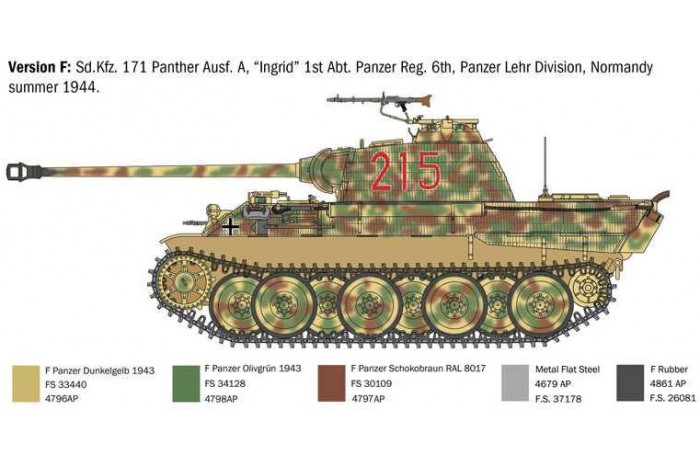 Model Kit tank 0270 - Sd.Kfz. 171 Panther Ausf A (1:35)