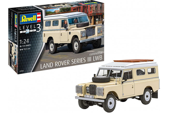 Plastic ModelKit auto 07056 - Land Rover Series III LWB (commercial) (1:24)