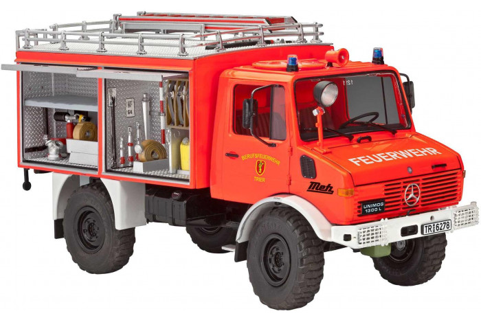 Plastic ModelKit auto 07512 - Mercedes-Benz Unimog U 1300 L TLF 8/18 (1:24)